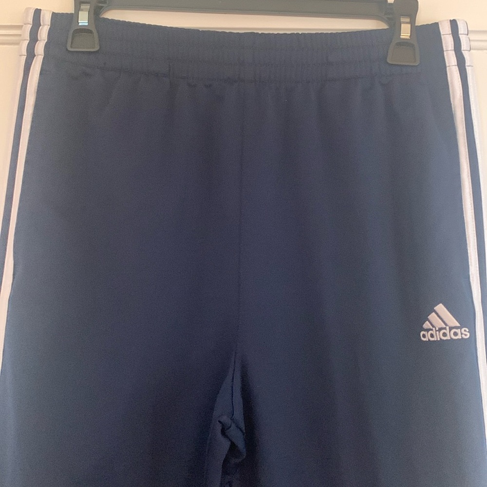 Youth XL Adidas pants with white stripes